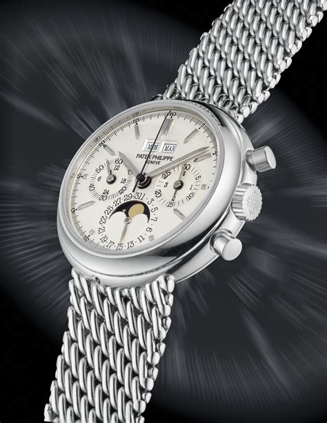 patek philippe rare platinum chronograph|Patek Philippe average price.